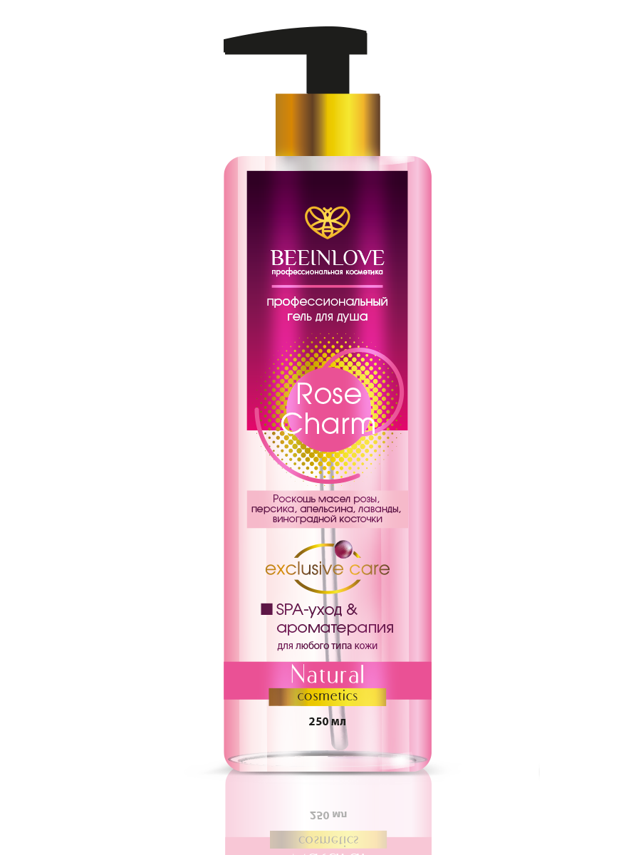 Серия " Роза Шарм" Профессиональный Гель для душа